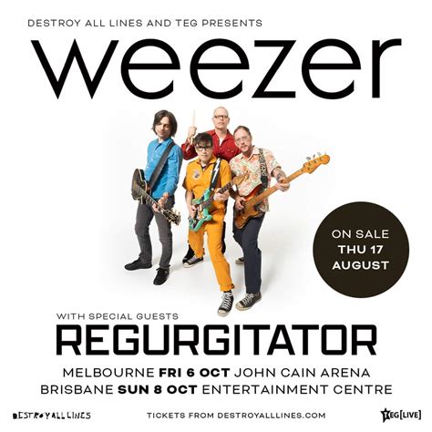 weezer 365|Weezer Setlist at John Cain Arena, Melbourne.
